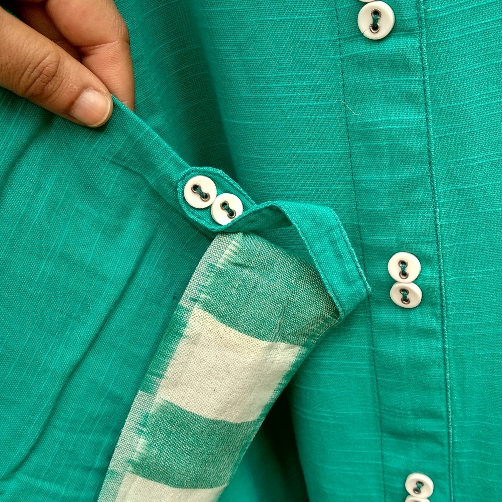 L Turquoise Kurta - Picture 4 of 12